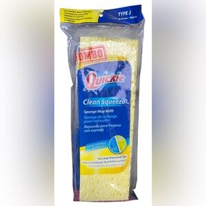 QUICKIE Jumbo Sponge Mop Refill Type J for #020/027 #0272 Replacement New